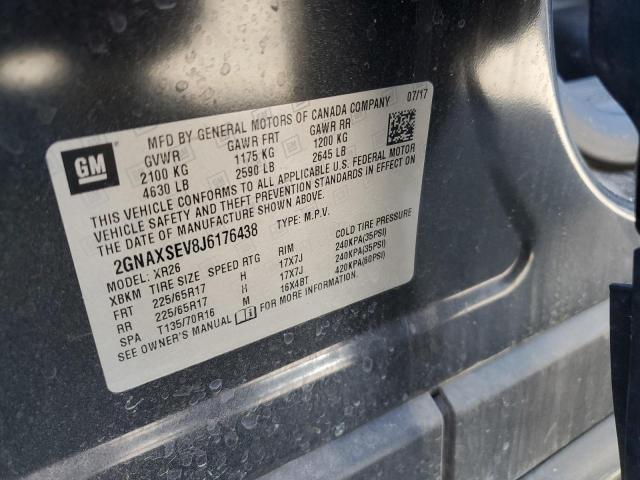 2018 CHEVROLET EQUINOX LT - 2GNAXSEV8J6176438