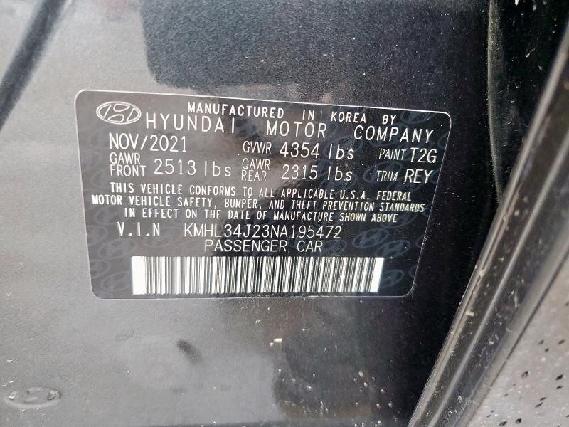 2022 HYUNDAI SONATA LIM - KMHL34J23NA195472