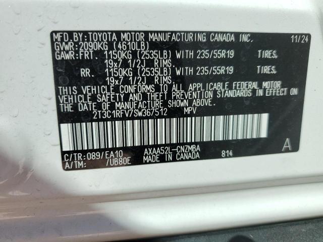 2025 TOYOTA RAV4 XLE P - 2T3C1RFV7SW367512