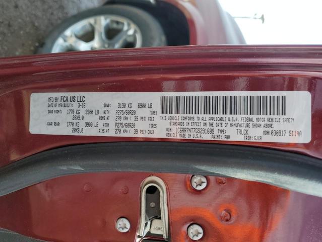 2016 RAM 1500 LARAM - 1C6RR7NT7GS291689