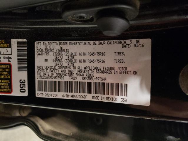 2016 TOYOTA TACOMA DOU - 3TMCZ5AN2GM023989
