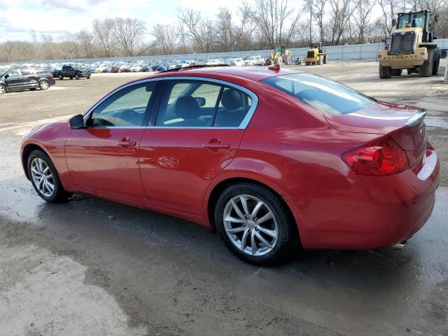 INFINITI G37 2009 red  gas JNKCV61F59M353892 photo #3