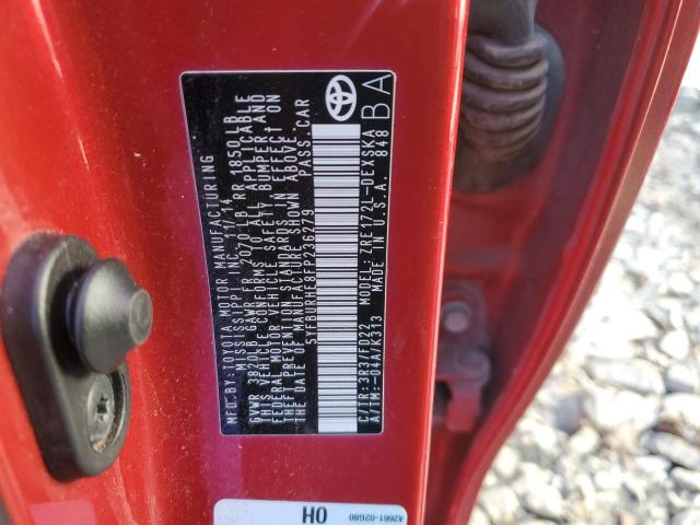 2015 TOYOTA COROLLA L - 5YFBURHE8FP236279