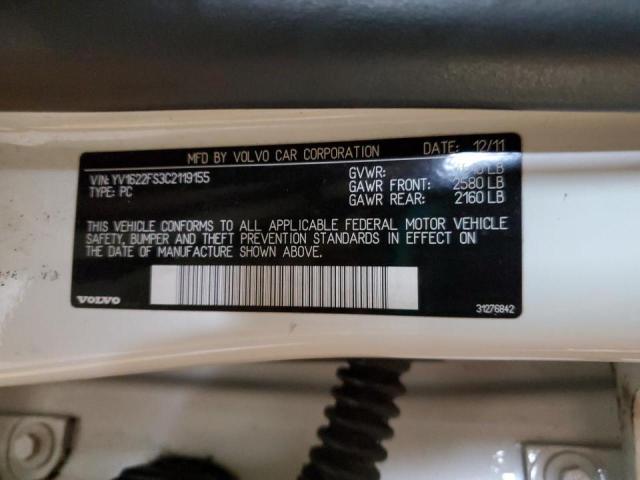 2012 VOLVO S60 T5 - YV1622FS3C2119155