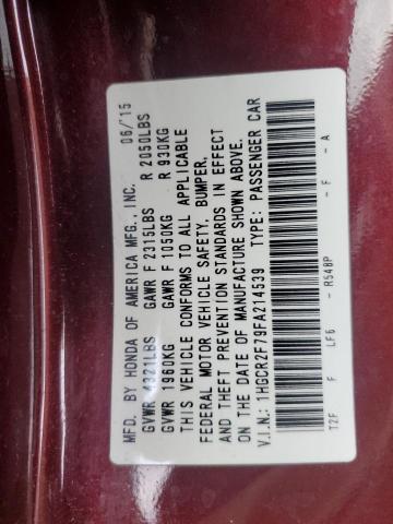 2015 HONDA ACCORD EX - 1HGCR2F79FA214539