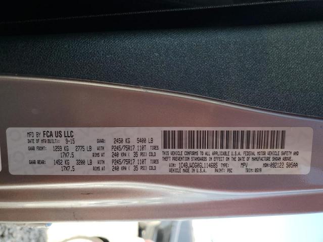 2016 JEEP WRANGLER U - 1C4BJWDG0GL114685