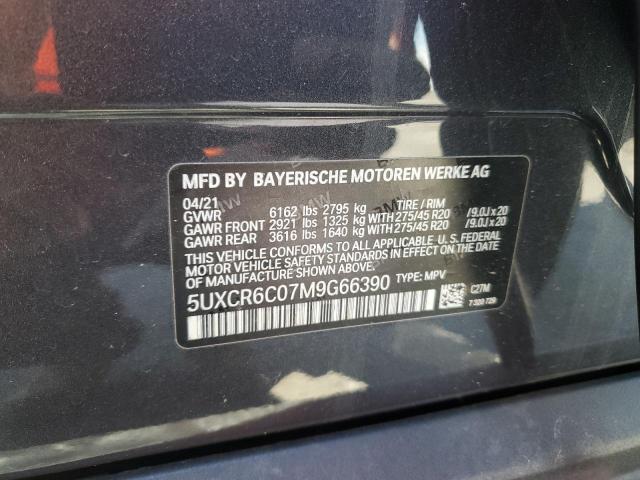 2021 BMW X5 XDRIVE40I 5UXCR6C07M9G66390
