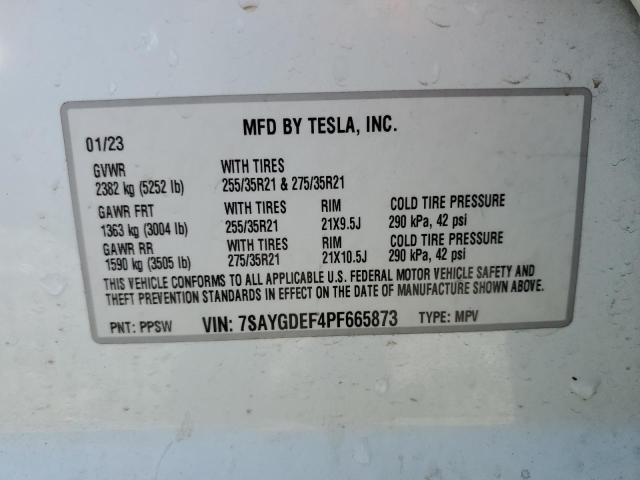 2023 TESLA MODEL Y - 7SAYGDEF4PF665873