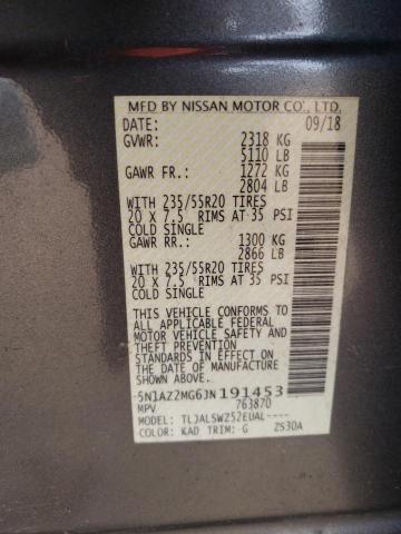 2018 NISSAN MURANO S - 5N1AZ2MG6JN191453