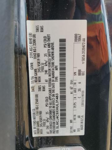 2017 LINCOLN MKC BLACK 5LMCJ4C9XHUL31483