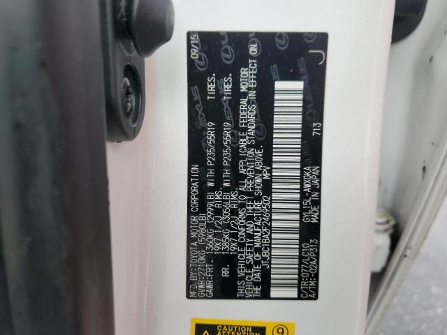 2015 LEXUS RX 450H - JTJBC1BA2F2469502