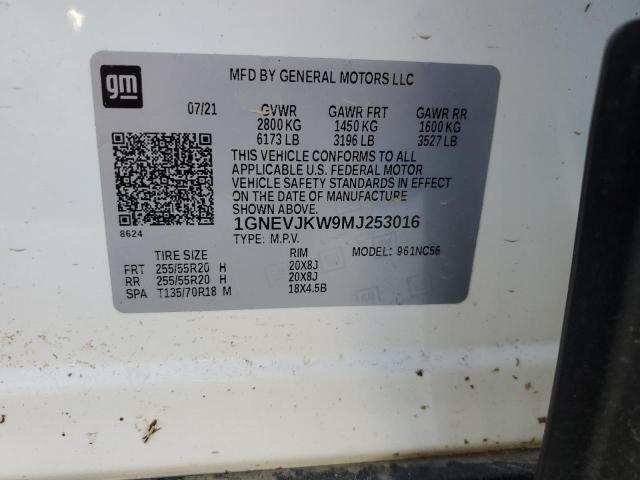 2021 CHEVROLET TRAVERSE R - 1GNEVJKW9MJ253016