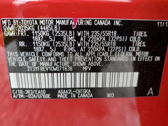 2013 TOYOTA RAV4 LIMIT - 2T3YFREV1DW071638