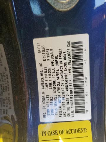 2017 HONDA ACCORD SPORT - 1HGCR2F54HA216314