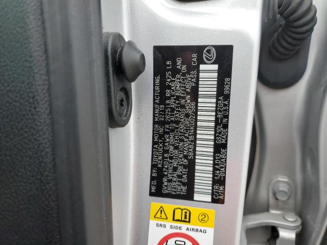 2019 LEXUS ES 350 58ABZ1B14KU027566