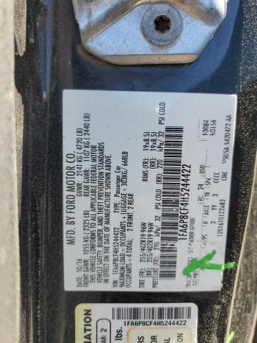 2017 FORD MUSTANG GT - 1FA6P8CF4H5244422