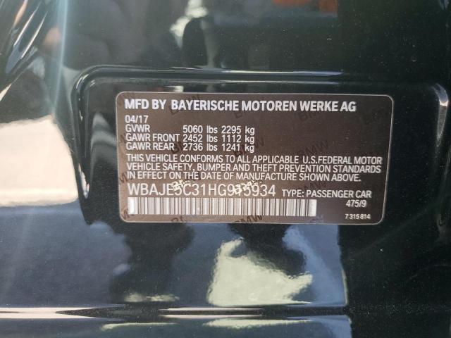 2017 BMW 540 I - WBAJE5C31HG915934