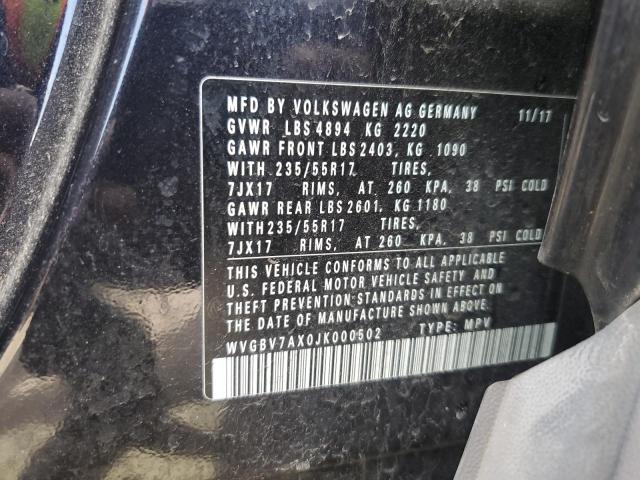 2018 VOLKSWAGEN TIGUAN LIM WVGBV7AX0JK000502