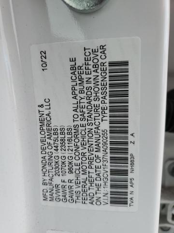 2022 HONDA ACCORD SPO - 1HGCV1F37NA090255