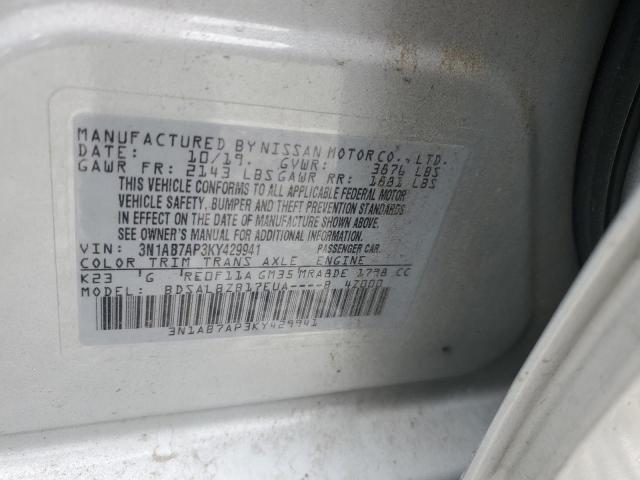 2019 NISSAN SENTRA S - 3N1AB7AP3KY429941