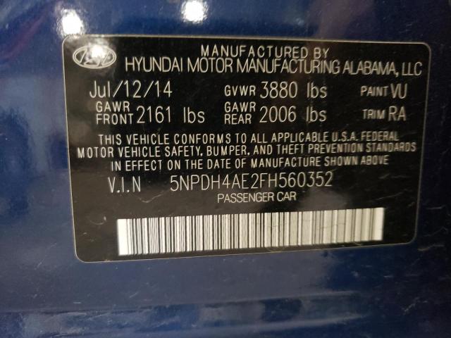 2015 HYUNDAI ELANTRA SE - 5NPDH4AE2FH560352