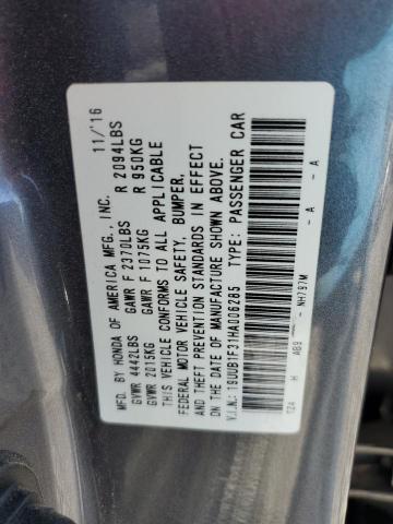 2017 ACURA TLX 19UUB1F31HA006285