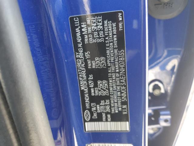 2022 HYUNDAI TUCSON SEL - 5NMJF3AE7NH078135
