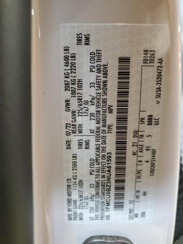 2022 FORD ESCAPE SE - 1FMCU0BZ3NUA61593