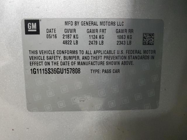 2016 CHEVROLET IMPALA LT - 1G1115S36GU157808
