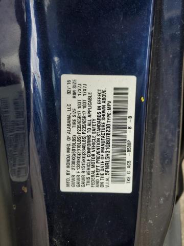 2016 HONDA ODYSSEY SE 5FNRL5H31GB078230
