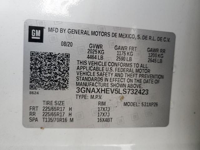 2020 CHEVROLET EQUINOX LS - 3GNAXHEV5LS732423