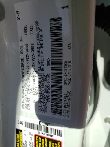 2019 TOYOTA TUNDRA DOU - 5TFRM5F16KX144493
