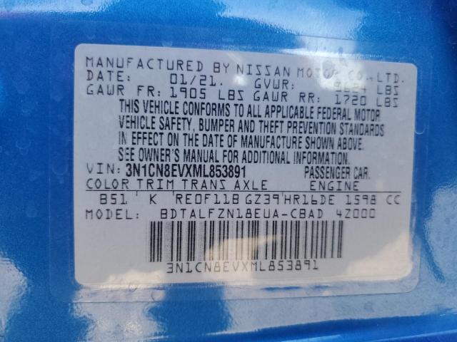 2021 NISSAN VERSA SV - 3N1CN8EVXML853891