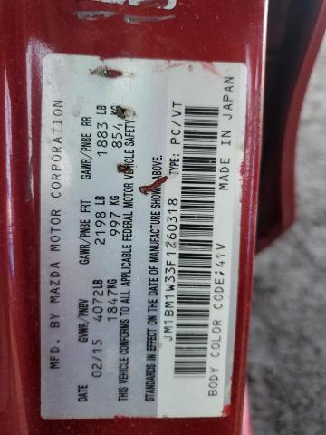 2015 MAZDA 3 GRAND TO - JM1BM1W33F1260318