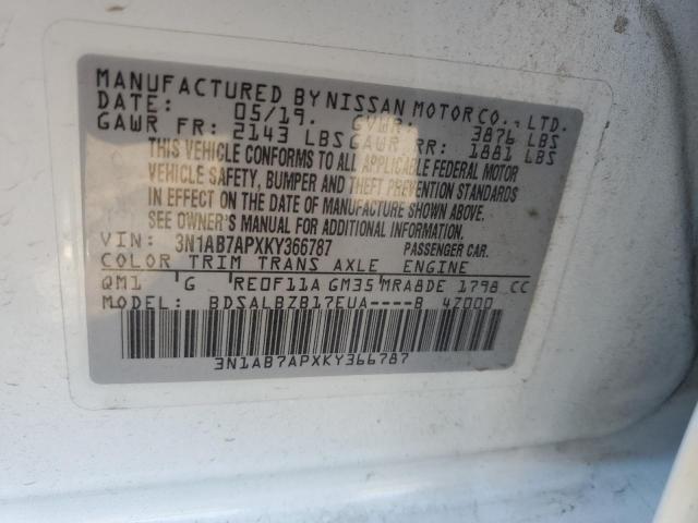 2019 NISSAN SENTRA S - 3N1AB7APXKY366787