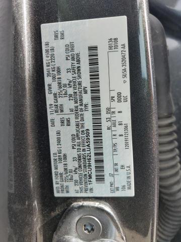 2020 FORD ESCAPE SEL - 1FMCU9H62LUA59509
