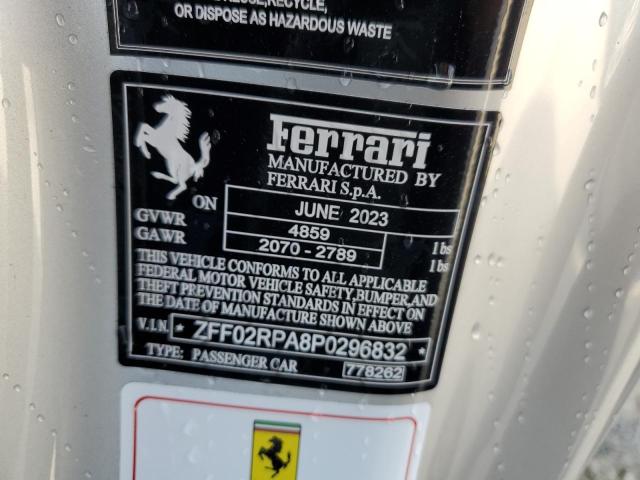 2023 FERRARI PORTOFINO ZFF02RPA8P0296832