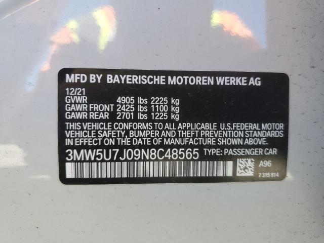 2022 BMW M340I 3MW5U7J09N8C48565