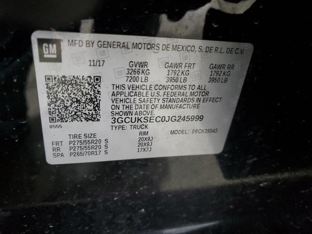 2018 CHEVROLET SILVERADO - 3GCUKSEC0JG245999