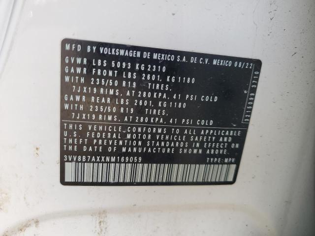 2022 VOLKSWAGEN TIGUAN SE - 3VV8B7AXXNM169059