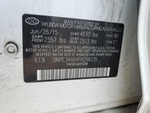 2015 HYUNDAI SONATA SPO - 5NPE34AB4FH259235