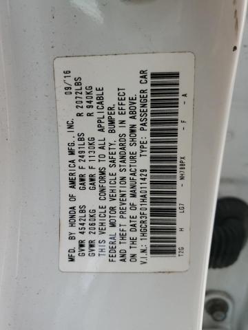 2017 HONDA ACCORD EXL - 1HGCR3F01HA011429