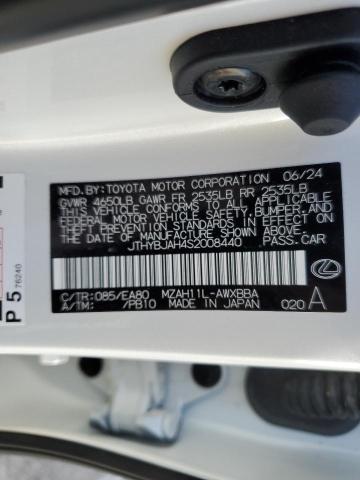2025 LEXUS UX 300H BA JTHYBJAH4S2008440