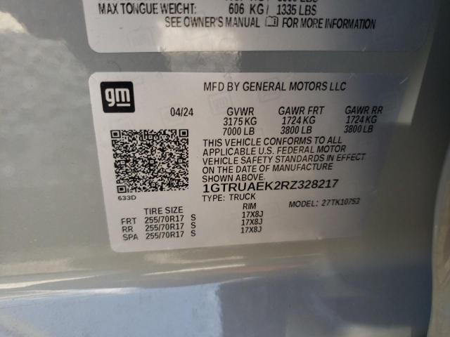 2024 GMC SIERRA K15 - 1GTRUAEK2RZ328217
