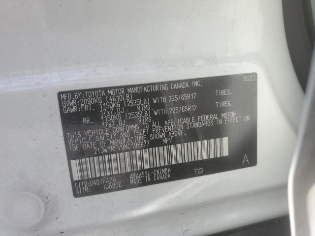 2022 TOYOTA RAV4 XLE - 2T3W1RFV9NC196877