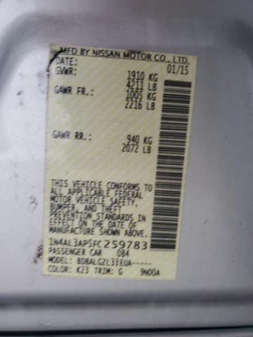 2015 NISSAN ALTIMA 2.5 - 1N4AL3AP5FC259783