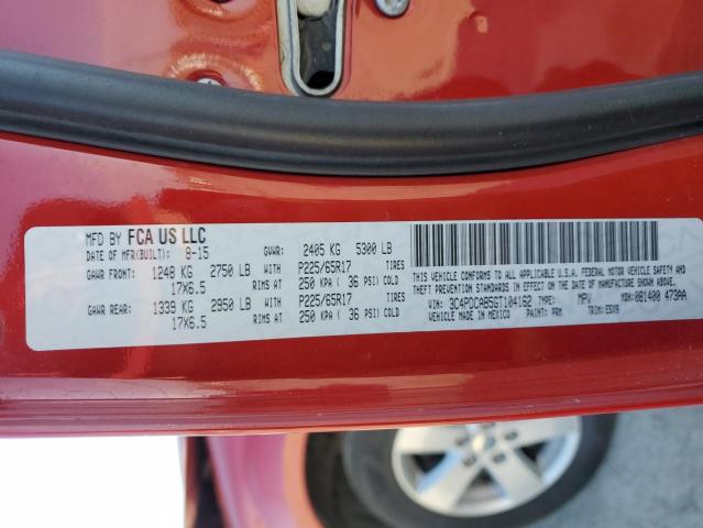 2016 DODGE JOURNEY SE - 3C4PDCAB5GT104162