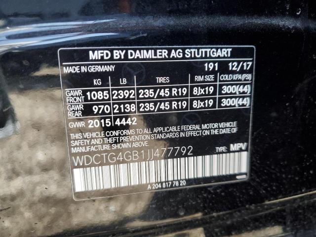 2018 MERCEDES-BENZ GLA 250 4M - WDCTG4GB1JJ477792