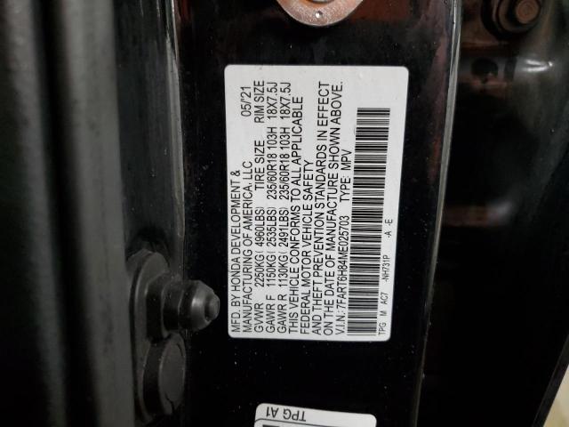 2021 HONDA CR-V EXL - 7FART6H84ME025703