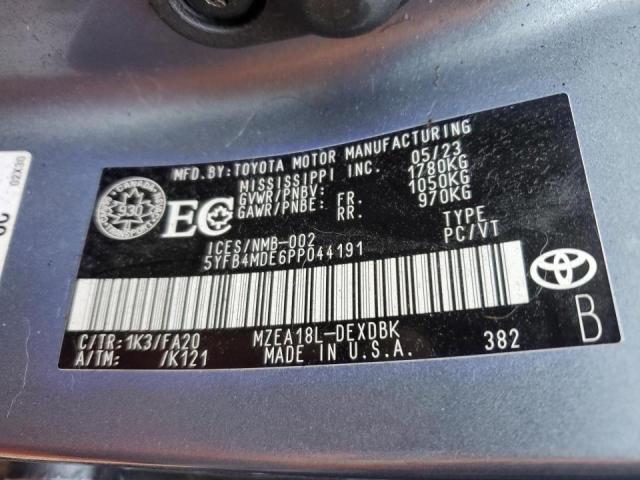 2023 TOYOTA COROLLA LE - 5YFB4MDE6PP044191